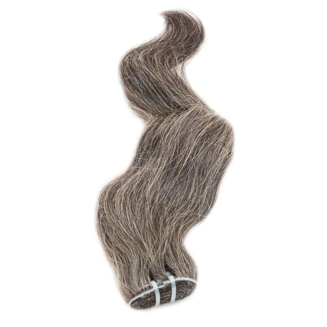 Vietnamese Natural Gray Hair Extensions - Arkeyia's Crown Xtensions