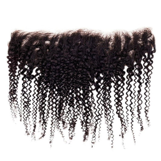 Afro Kinky Coily Frontal - 14" - Arkeyia's Crown Xtensions