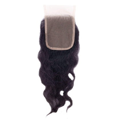 Raw Indian Natural Curl Closure - Arkeyia's Crown Xtensions