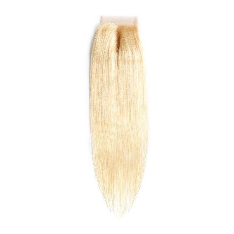 Russian Blonde Brazilian Straight Closure - Arkeyia's Crown Xtensions