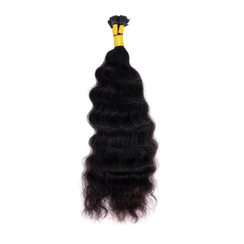 Raw Indian Natural Curl I-Tip/Fusion Extensions - Arkeyia's Crown Xtensions