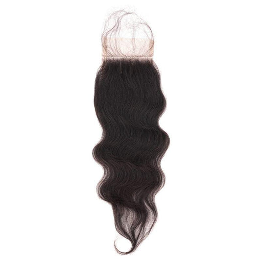 Raw Indian Natural Curl Transparent 5" x 5” Closure - Arkeyia's Crown Xtensions